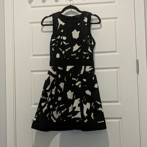 Banana Republic Black & White A-Line Dress